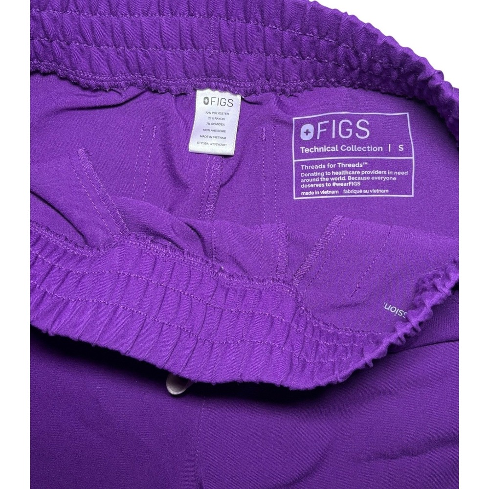 FIGS Yola Magic Purple Healthcare Skinny Scrub Pants Womens Size Small - Picture 4 of 8